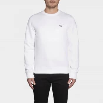 CK Jeans Mens Essential Crewneck Sweatshirt - Bright White - XL