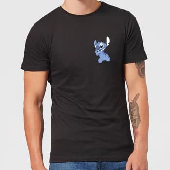 Disney Stitch Backside Mens T-Shirt - Black - 3XL - Black