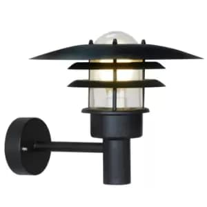 Lonstrup 32cm Outdoor Wall Lantern Black, E27, IP44
