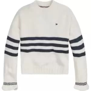 Tommy Hilfiger Prep Stripe Sweater - White