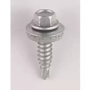 Timco Zinc-Plated Carbon Steel (C1022) Stitching Screw (Dia)6.3mm (L)25mm, Pack Of 100