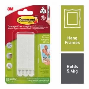 Command Narrow Damage Free Hanging Strips - White