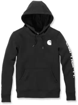 Carhartt Clarksburg Logo Women Hoodie, black, Size L, black, Size L for Women