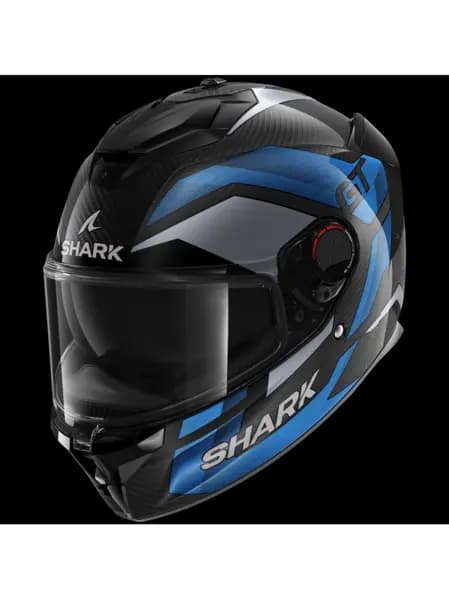 Shark Spartan GT Pro Ritmo Carbon Carbon Blue Chrom DBU Full Face Helmet L