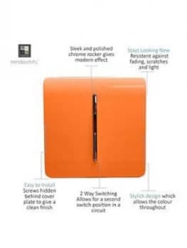Trendiswitch 1G 2W 10 Amp Light Switch Orange