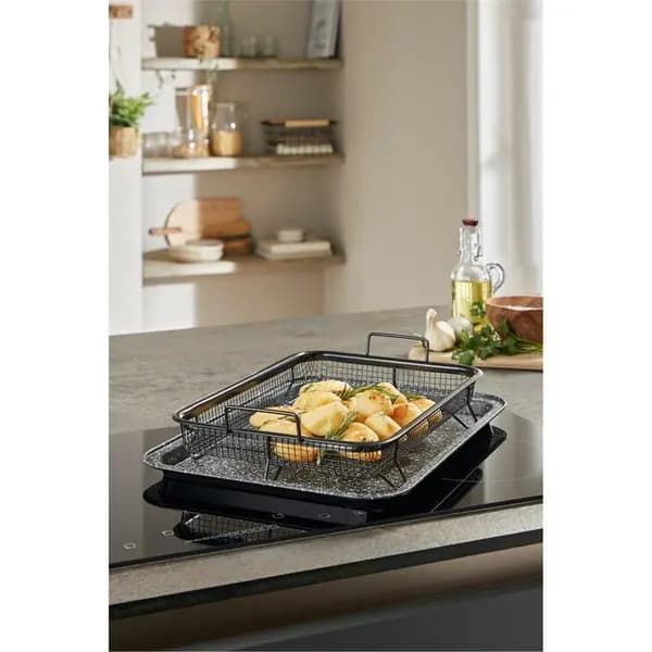 Homelife Non-Stick Family Size Crisper Tray - Black One Size