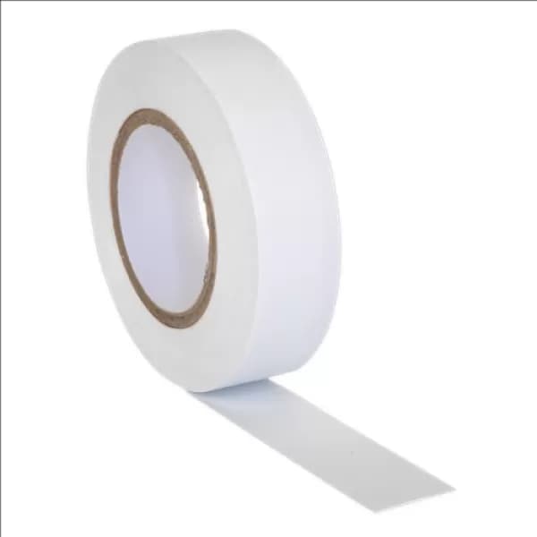 Genuine SEALEY ITWHT10 PVC Insulating Tape 19mm x 20mtr White Pack of 10