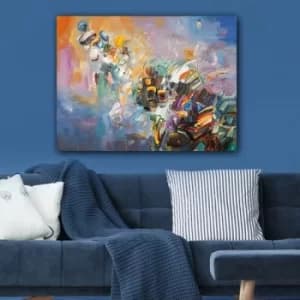 1099772342_70100 Multicolor Decorative Canvas Painting