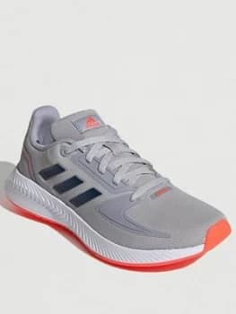 adidas Runfalcon 2.0 Kids - Grey/Navy, Size 4