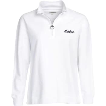 Barbour Josie Half Zip Sweatshirt - White