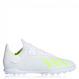 adidas X Tango 18.3 Junior Astro Turf Football Trainers - White/SolYellow