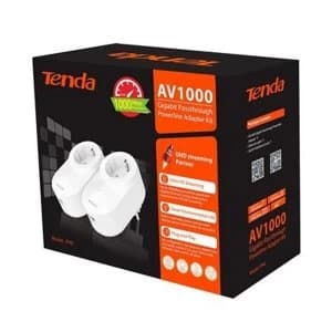 Tenda PH6 1000Mbps AV1000 Gigabit Passthrough Powerline Adapter Kit UK Plug