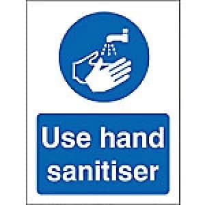Stewart Superior Health and Safety Sign Use hand sanitiser Plastic 20 x 15 cm