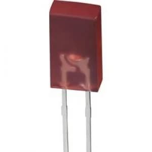 LED wired Red Rectangular 2.5 x 5mm 1.5 mcd