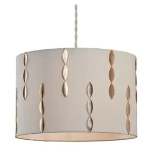 Village At Home Louie Light Shade - Cream/Gold