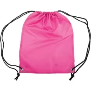 Shugon Stafford Plain Drawstring Tote Bag - 13 Litres (One Size) (Pink) - Pink
