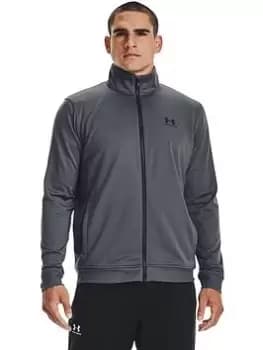 Under Armour Training Sportstyle Tricot Jacket - Grey/Black, Grey/Black, Size S, Men