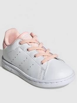 Adidas Originals Stan Smith Infant Trainers - White/Pink
