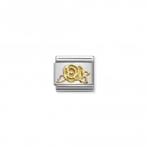 Nomination Composable Classic Symbols 18K Gold Rose Versailles Link 030162/19