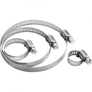 Hose clamps Slotted hex head Silver