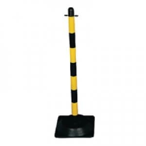 Slingsby VFM Yellow Black Freestanding Post With Triangular Weighted Base 32827