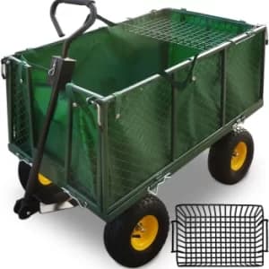 Garden Trolley Green 102x52x41cm 550kg incl. Tarpaulin