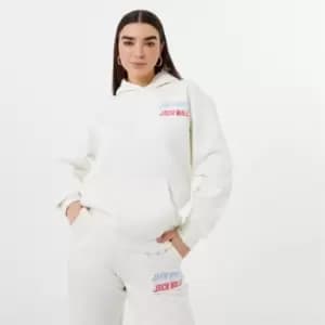 Jack Wills Stacked Graphic Hoodie - White