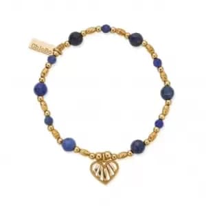 Gold Heart Of Dreams Sodalite Bracelet GBSBC3345