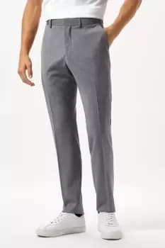 Mens Slim Fit Grey Performance Suit Trousers