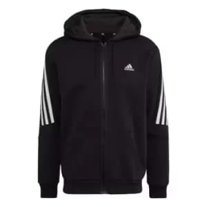 adidas Future Icons 3-Stripes Full-Zip Hoodie Mens - Black