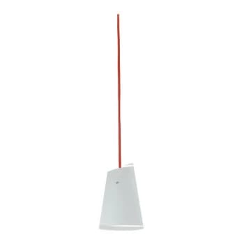 Fan Europe Lighting - Fan Europe Ermes - Glass Ceiling Pendant, Chrome, Opal, Red, E27