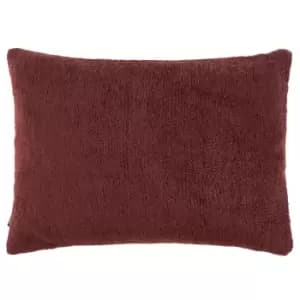 Nellim Textured Cushion Marsala Red