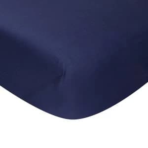 Catherine Lansfield Non-Iron Double Fitted Sheet - Navy