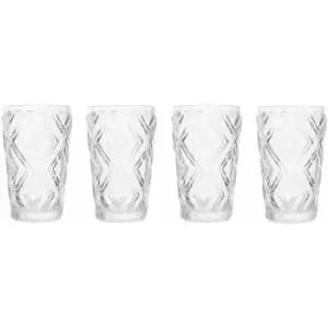 Set of Four Fleur Highball Glasses - Premier Housewares