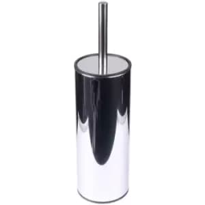 Showerdrape - Nexus Freestanding Toilet Brush Holder with Curved Brush, Mirror Finish - Mirror