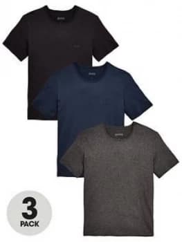 Hugo Boss 3 Pack T-Shirts Navy/Grey/Black Size M Men