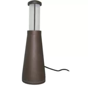 Elstead Beta Aluminium Plain Bollard Aged Iron, IP54