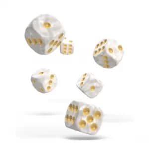 Oakie Doakie Dice D6( Marble White)