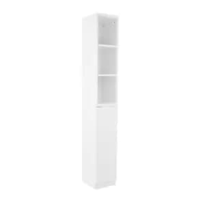 Siena White Tall Cabinet White