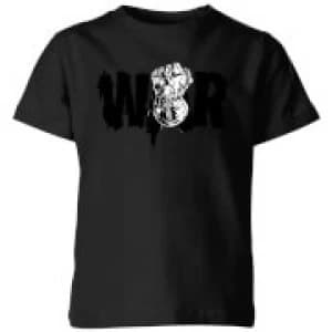 Marvel Avengers Infinity War War Fist Kids T-Shirt - Black - 11-12 Years