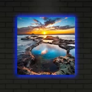 4040DACT-19 Multicolor Decorative LED Lighted Canvas Painting