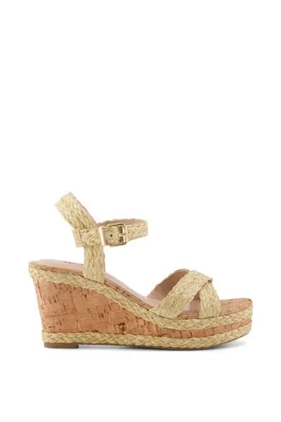 Dune London 'Kelisa' Wedges Beige