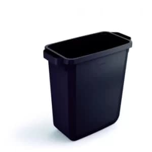 Durable Durabin Slim Bin 60 Litres Black Ref S10496221
