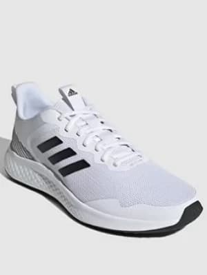 adidas Fluidstreet, White/Black, Size 10, Men