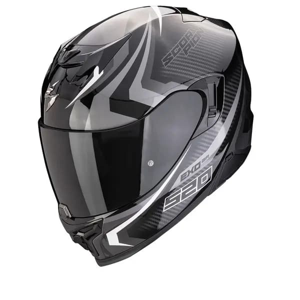 Scorpion EXO-520 Evo Air Terra Black Silver White Full Face Helmet Size M