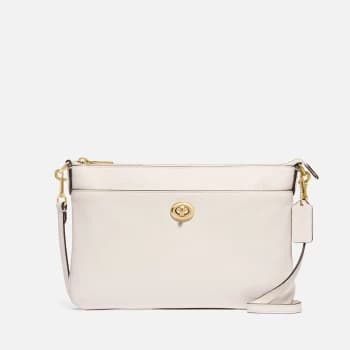 Coach Womens Polished Pebble Polly Cross Body - Chalk