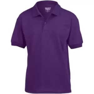 Gildan DryBlend Childrens Unisex Jersey Polo Shirt (M) (Purple)