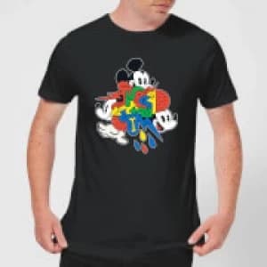 Disney Mickey Mouse Vintage Arrows Mens T-Shirt - Black