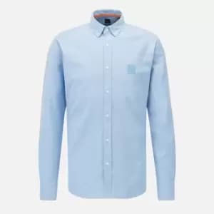 BOSS Casual Mens Mabsoot 2 Slim Fit Shirt - Open Blue - L