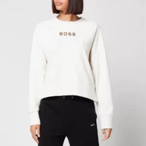 Hugo Boss Elia Gold Sweatshirt White Size L Women